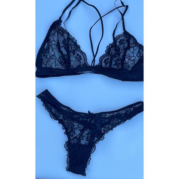 Rene Rofe 2pc Strapped In Bra & Thong Set Size M/L - Picture 10 of 13